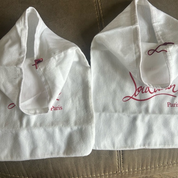 Christian Louboutin White Bags with Red Logo - Picture 2 of 5